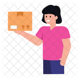 Delivery Girl  Icon