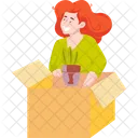 Delivery Girl Unbox  Icon