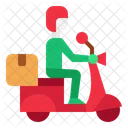 Quick Service Delivery Network Parcel Tracking Icon