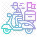 Delivery Scooter Bike Icon