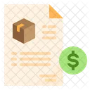 Delivery Invoice Delivery Bill Delivery Receipt Icon