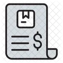 Delivery Invoice Receipt Billing Icon
