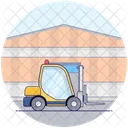 Delivery Lifter Fork Lift Forklift Truck Icon