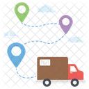 Cargo Location Delivery Location Order Tracking Icon