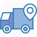 Delivery Truck Location Pin Icon