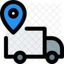 Delivery Location Location Truck Pin Icon