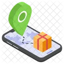 Delivery Location Smartphone Icon