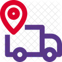 Delivery Location Location Truck Pin Icon