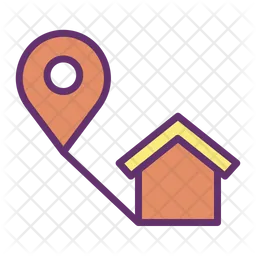 Delivery Location Tracking  Icon