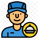 Delivery Man Delivery Food Icon