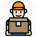 Man Delivery Package Icon