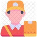 Courier Delivery Man Man Icon