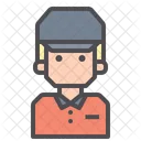 Courier Messenger Employee Icon