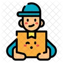 Delivery Man Courier Boy Delivery Icon