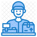 Delivery Man Courier Delivery Boy Icon