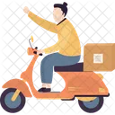 Delivery Man Guy Illustration Icon
