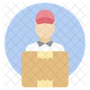 Courier Boy Delivery Man Delivery Person Icon