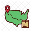 Delivery Map  Icon