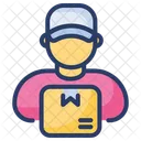 Delivery Men Worker Postman Icon