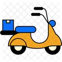 Delivery Scooter Delivery Vehicle Motorcycle Icon