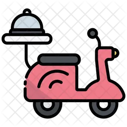 Delivery motorcycle  Icon
