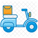 Delivery Bike Parcel Icon