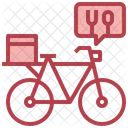 Delivery On Cycle Cycle Delivery Food Delivery Icon