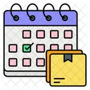 Delivery On Time Delivery Time Parcel Icon