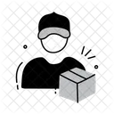 Delivery Person Delivery Box Delivery Personnel Icon