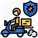 Delivery Protection Delivery Motorcycle Icon