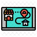 Delivery route  Icon