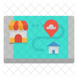 Delivery route  Icon