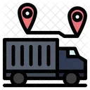 Delivery Route Shipping Route Delivery Location Icon