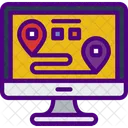 Delivery Route  Icon