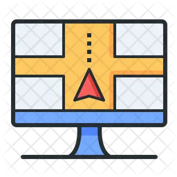 Delivery Route  Icon