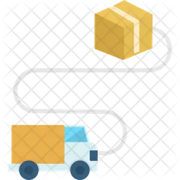 Delivery Route  Icon