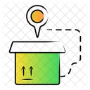 Delivery Route Package Logistics Icon