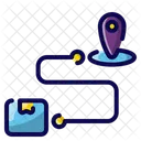 Send The Package To The Destination Package Shipping Icon