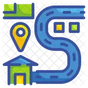 Delivery Route  Icon