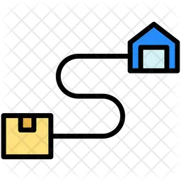 Delivery route  Icon