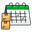 Delivery Schedule Delivery Planner Parcels Icon