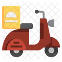 Delivery Scooter Delivery Bike Delivery Vehicle Icon