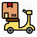 Delivery Scooter Delivery Bike Scooter Icon