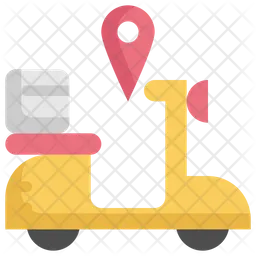 Delivery Scooter Location  Icon