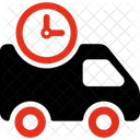 Delivery Time 24 X 7 Clock Icon