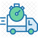 Delivery Time Courier Time Parcel Time Icon