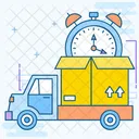 Fast Delivery On Time Delivery Logistic Delivery アイコン