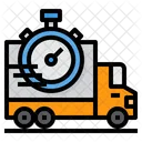 Delivery Time Shipping Stopwatch Icon