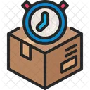Delivery Time Logistic Clock Icon