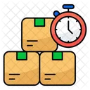 Delivery Time On Time Delivery Parcel Icon